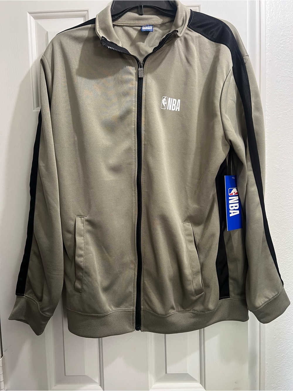 Brand New NBA Olive and Black Athletic Bomber Jacket